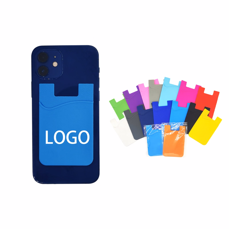 Silicone Phone Card Holder Custom Logo