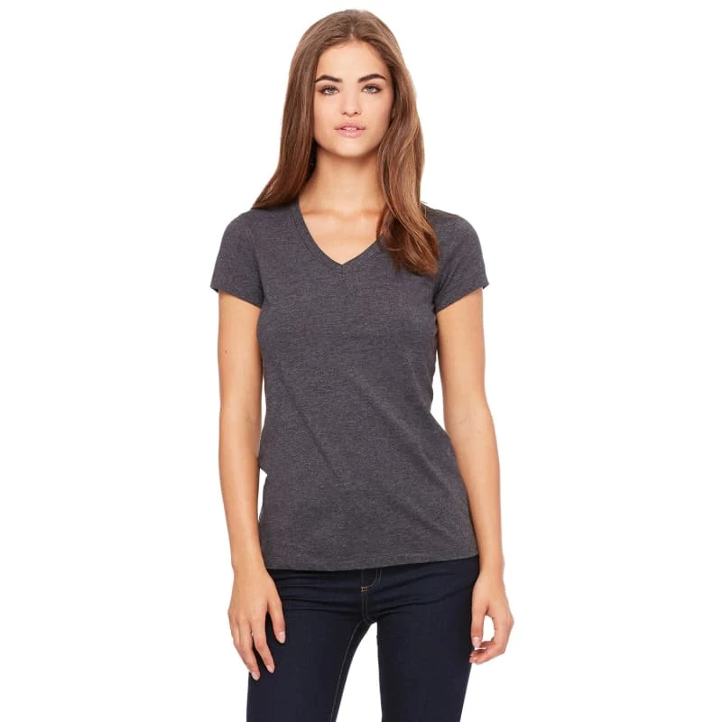 Bella Ladies Jersey Short-Sleeve V-Neck T-Shirt 1