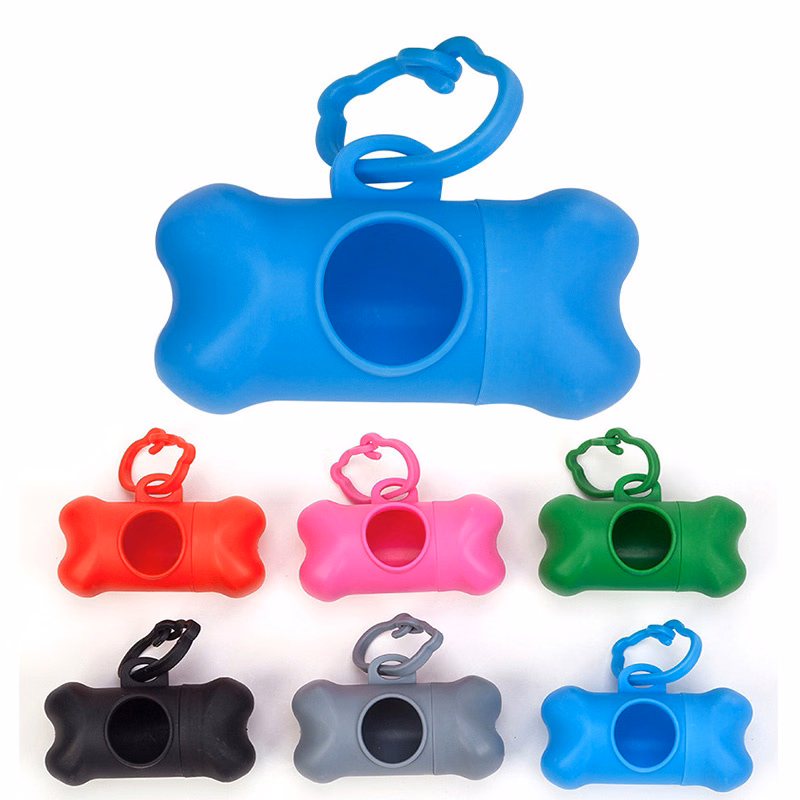 Bone Shaped Dog Poop Bag Holder With Dispenser