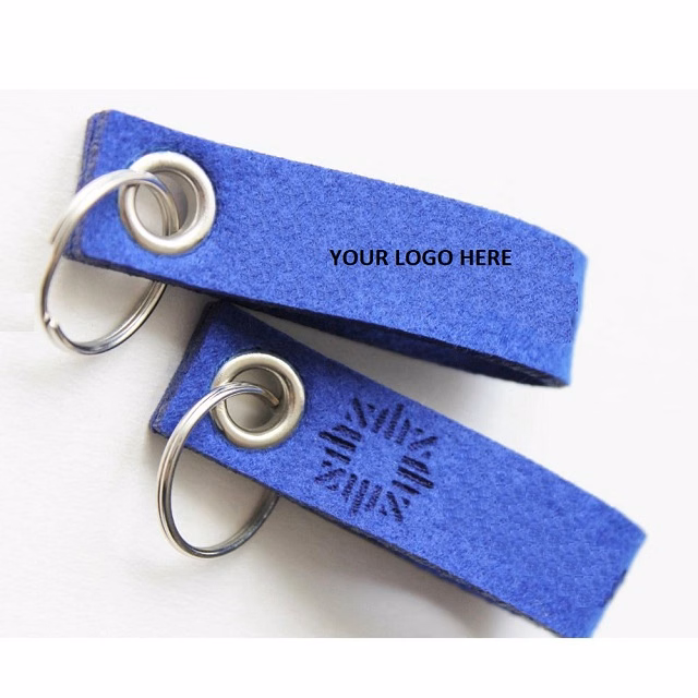 Metal Ring Felt Key Chain