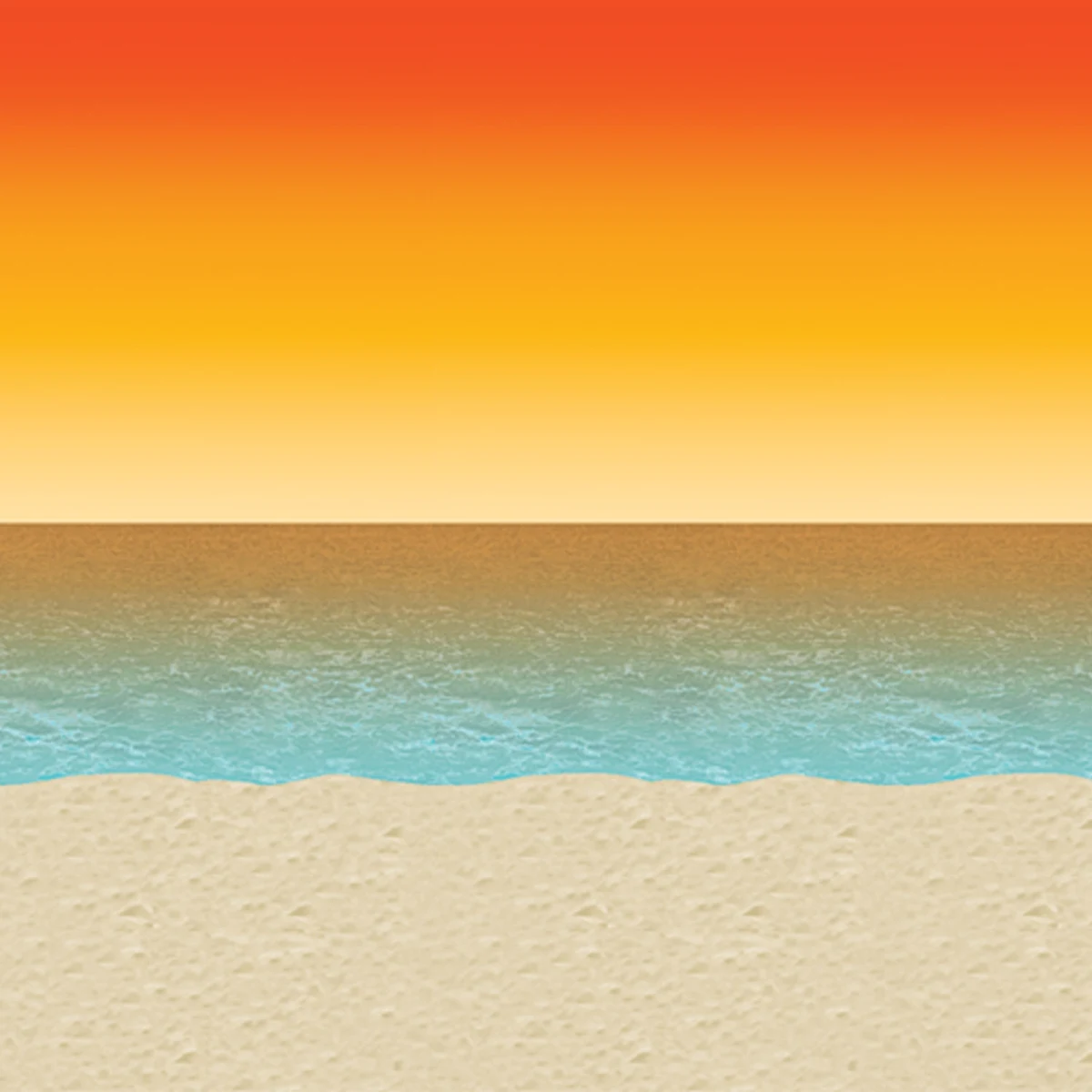Luau Sunset Backdrop Decoration 1