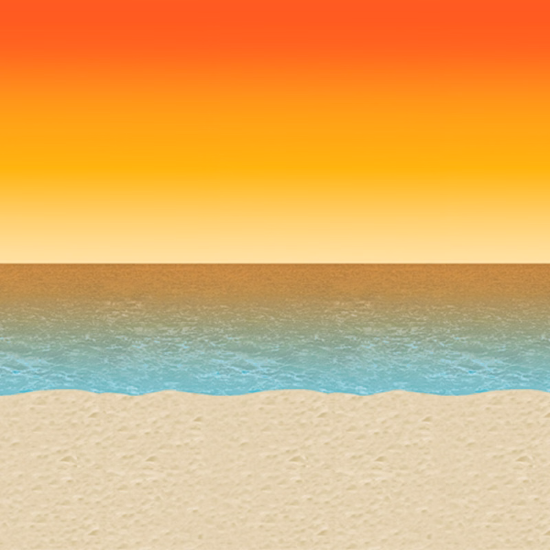 Luau Sunset Backdrop Decoration