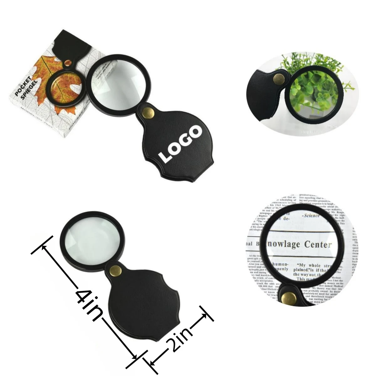 10X Compact Magnifier with Leather Cover 1