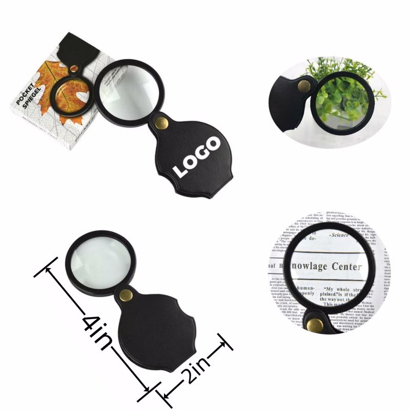 10X Compact Magnifier with Leather Cover