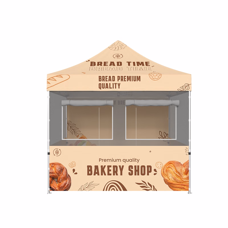 10'x10' Food Vendor Tent Kit - 1 Side Imprint