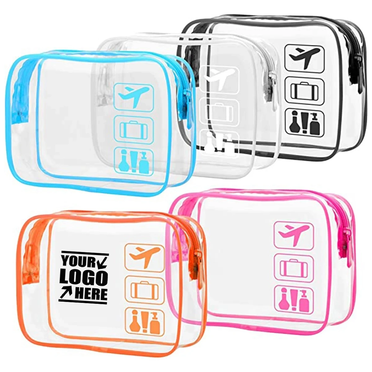 Clear Toiletry Travel Makeup Cosmetic Bag for Women Men 1