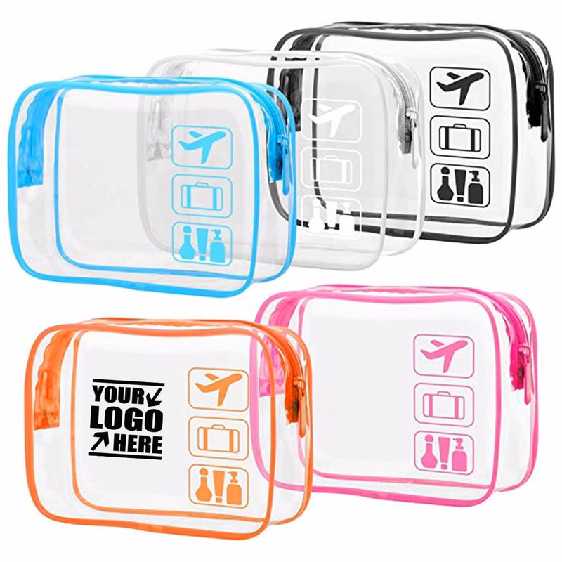Clear Toiletry Travel Makeup Cosmetic Bag for Women Men