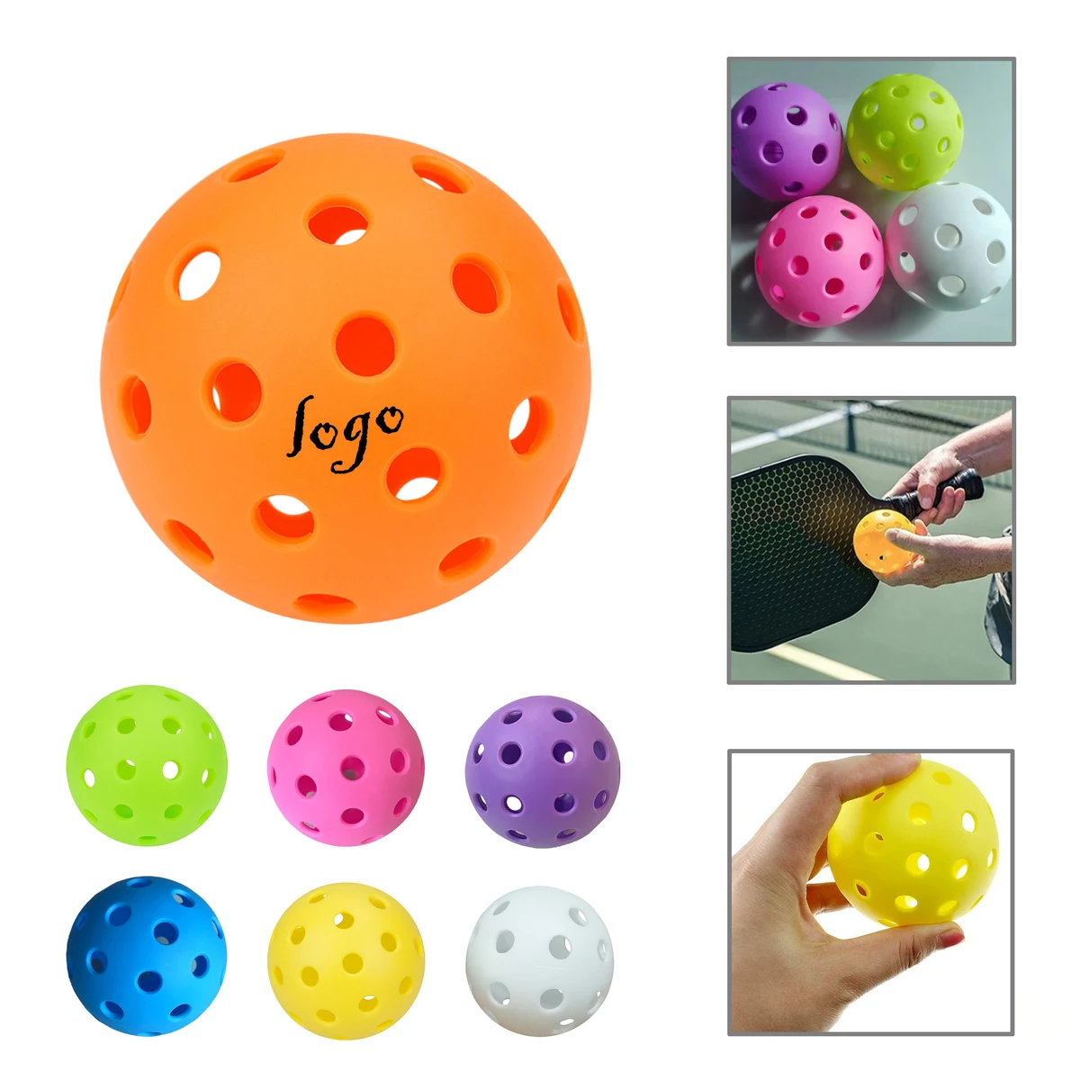 MOQ50 Premium TPE Pickleball Set 26/40 Hole Options 1