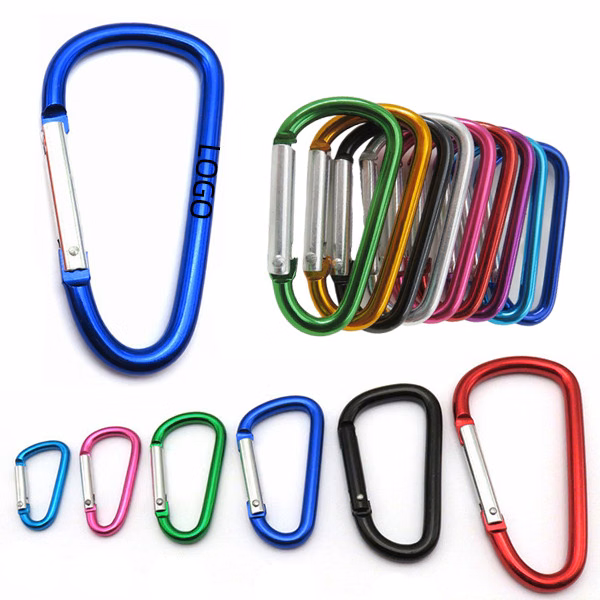 D-shape Aluminum Carabiner (15/16" W x 1 7/8" H)