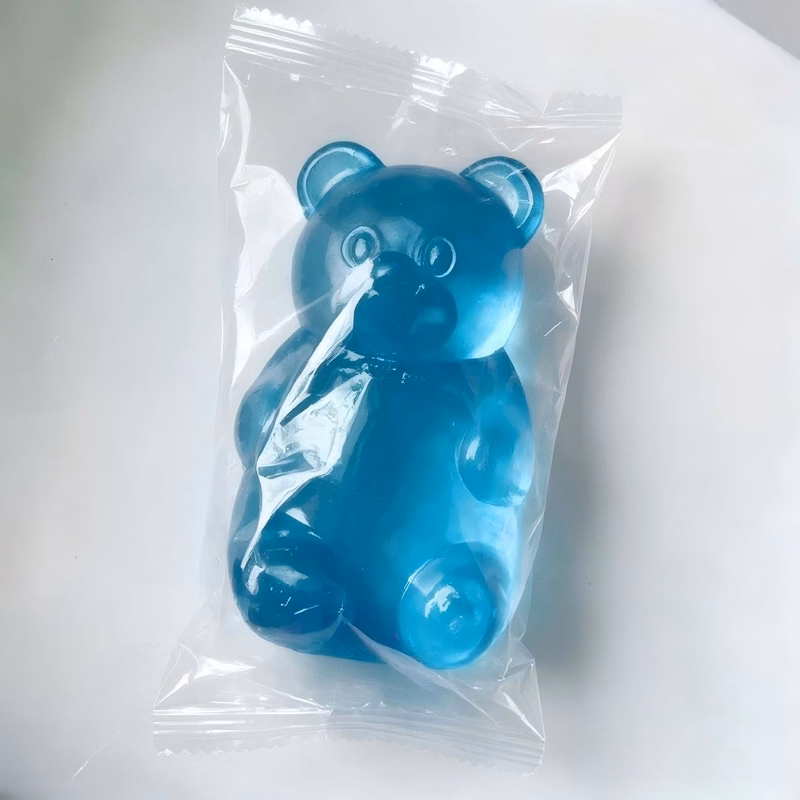 Fidget Toy Gummy Bear Ice Squishy Stress Cube For Kids