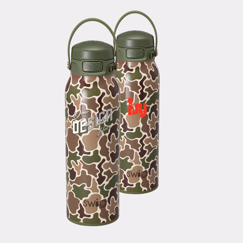 32 oz SWIG® Stainless Steel Insulated Hunting Camo EZ Fill Water Bottle
