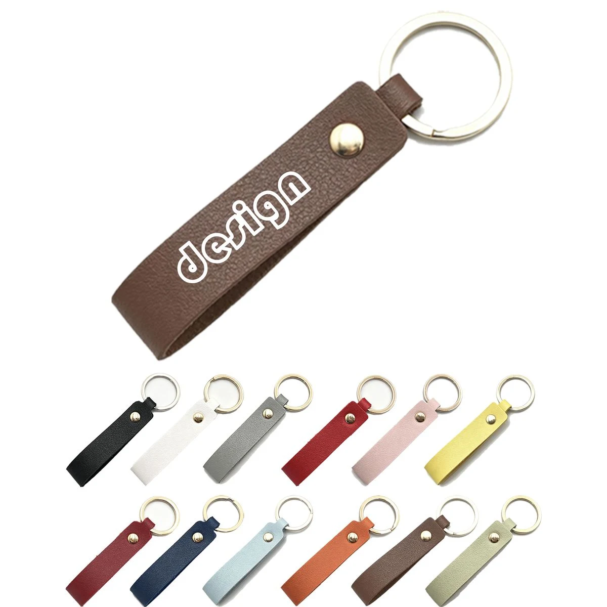 Pu Leather Band Key Fob 1