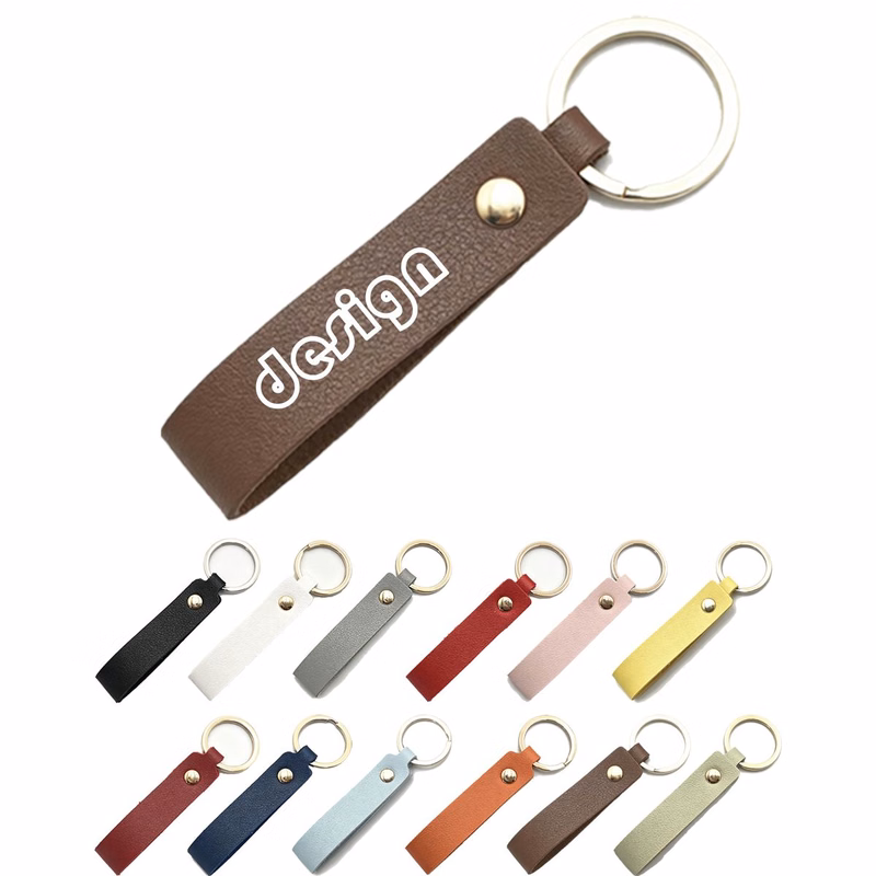 Pu Leather Band Key Fob