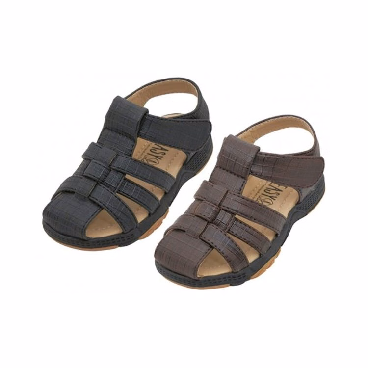 Boys' Close-Toe Sandals - 2 Colors Sizes 5-10 Age 1-3 Years
