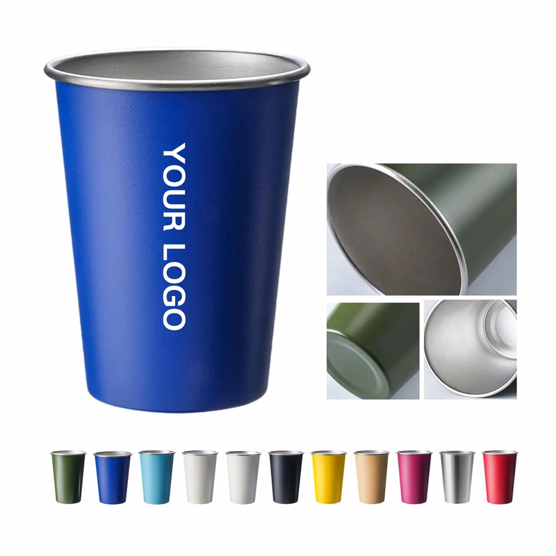 Stainless Steel Tumbler with Non Slip Exterior 16oz