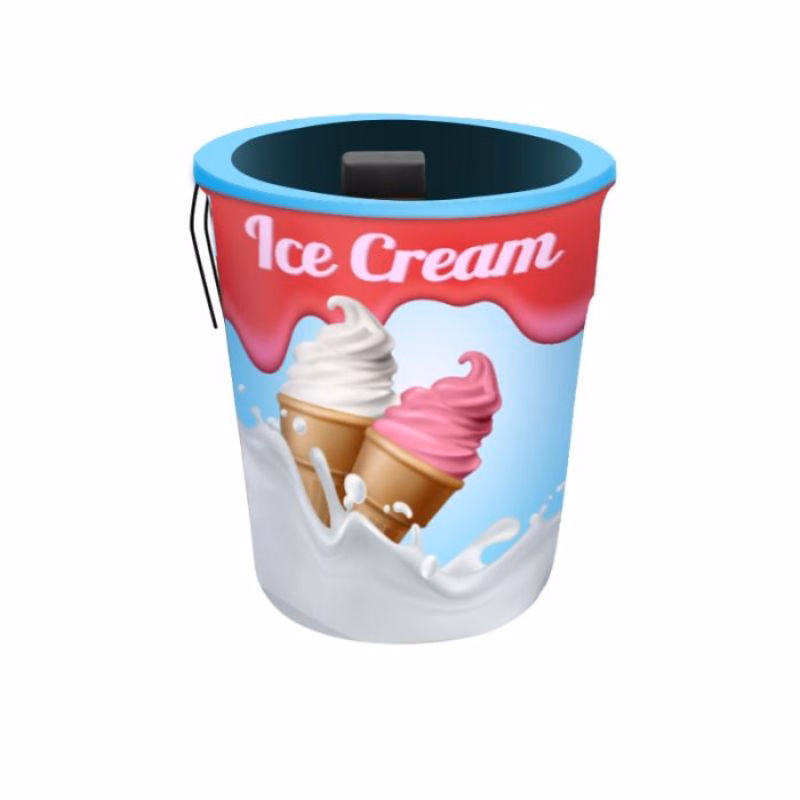 Ice Cream Pre Printed advertising bin Fab-Can™ Multicolor