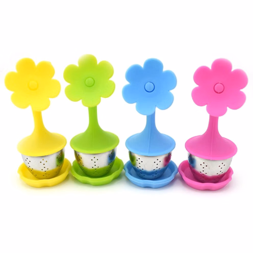 Flower shape silicone Tea Strainer