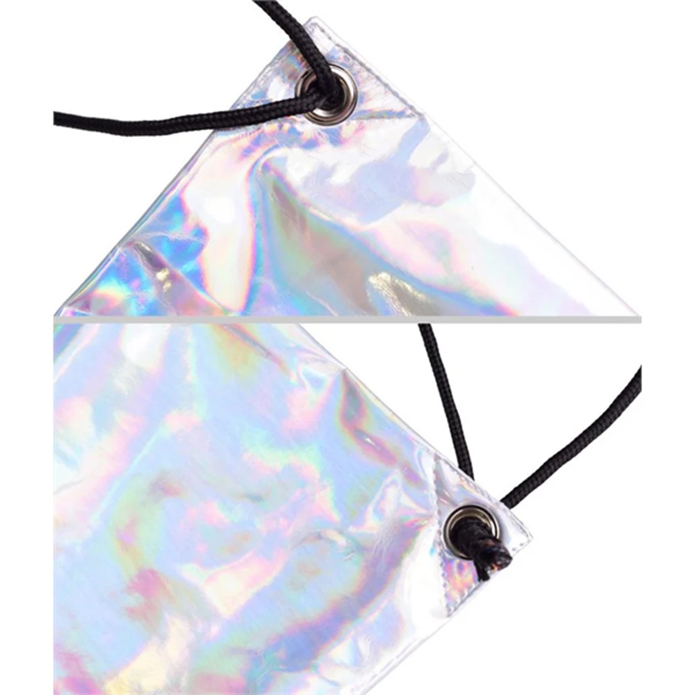 Laser Holographic Personality Shiny Reflective Drawstring 1