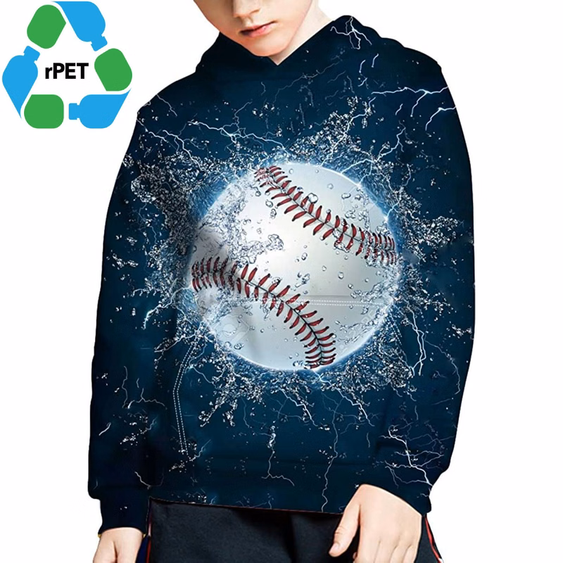 Youth rPET Recycled 100% Polyester Sublimation Performance Hoodie