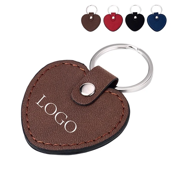 Pu leather Heart Shaped Key Chain 1