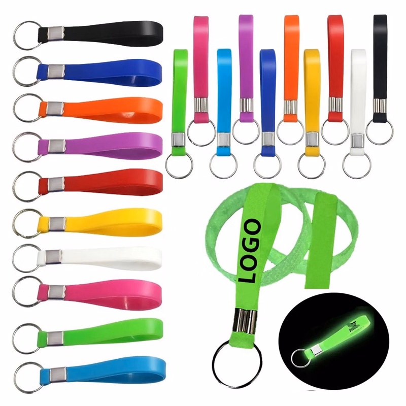 Glow in the Dark Wristband Keychain