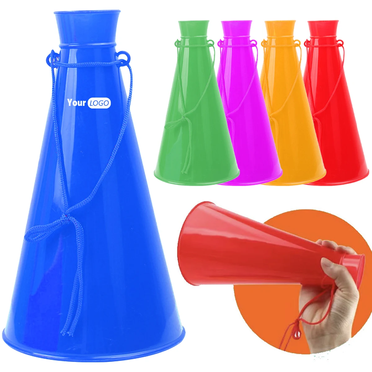 Plastic Custom Cheer Megaphone 1