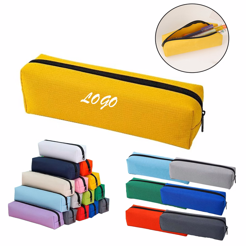 Cylindrical Stationery Zipper Pencil Case