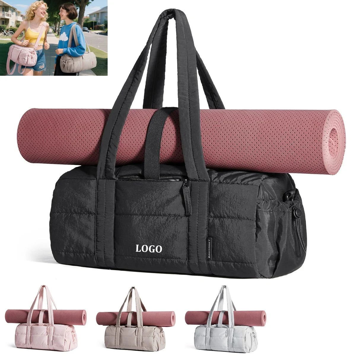 Yoga Mat Duffle Gym Bag 1