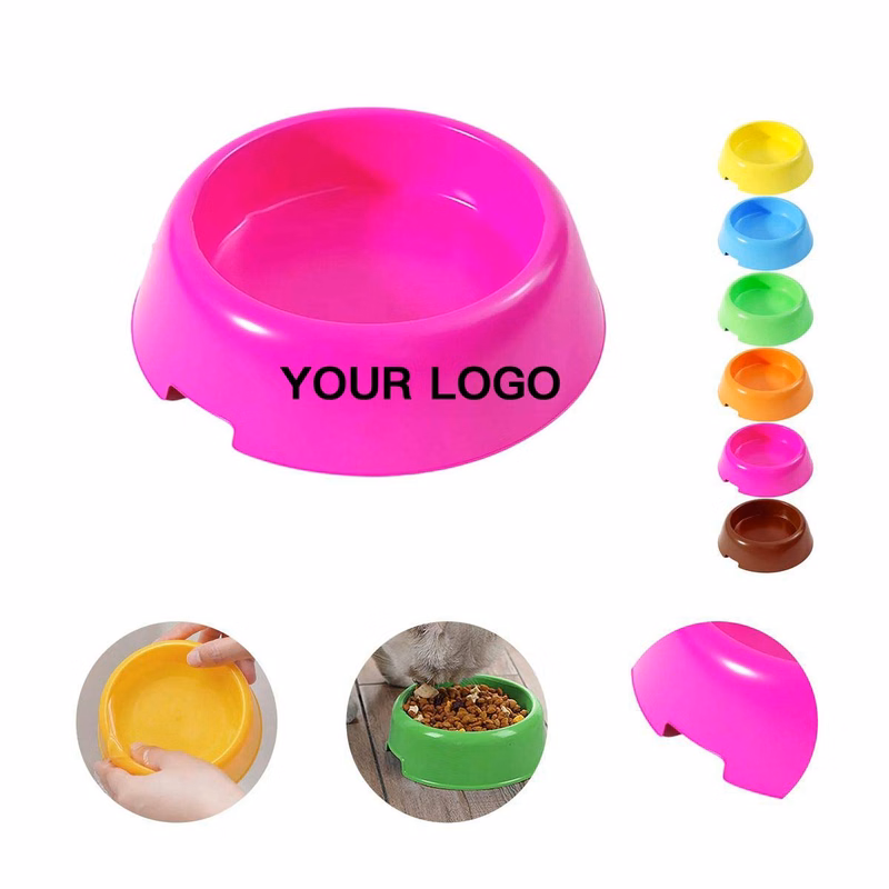 Durable Plastic Pet Bowl in Candy Colors