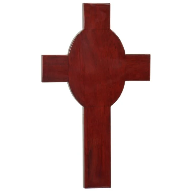 8" x 13 5/8" Rosewood Piano Finish Cross 1