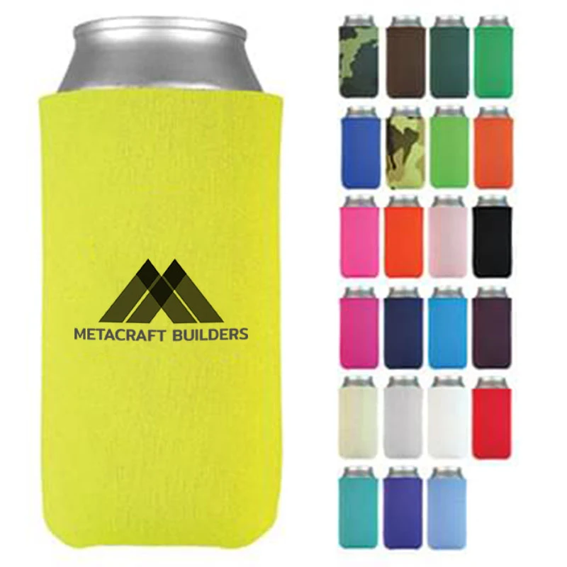 8 ounce Can cooler, custom koozie with logo imprint 1