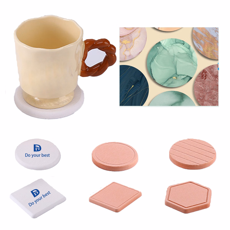 MOQ 30 Personalized Shape Diatomaceous Coasters