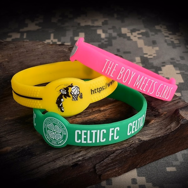 1/2" Figured Silicone Wristband