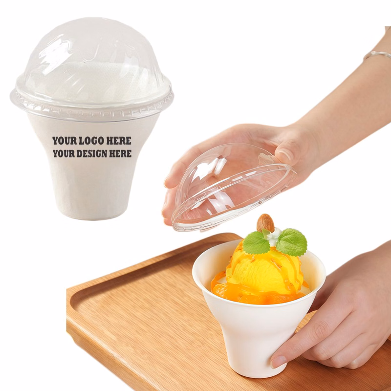Sugarcane Fiber Dessert Cup