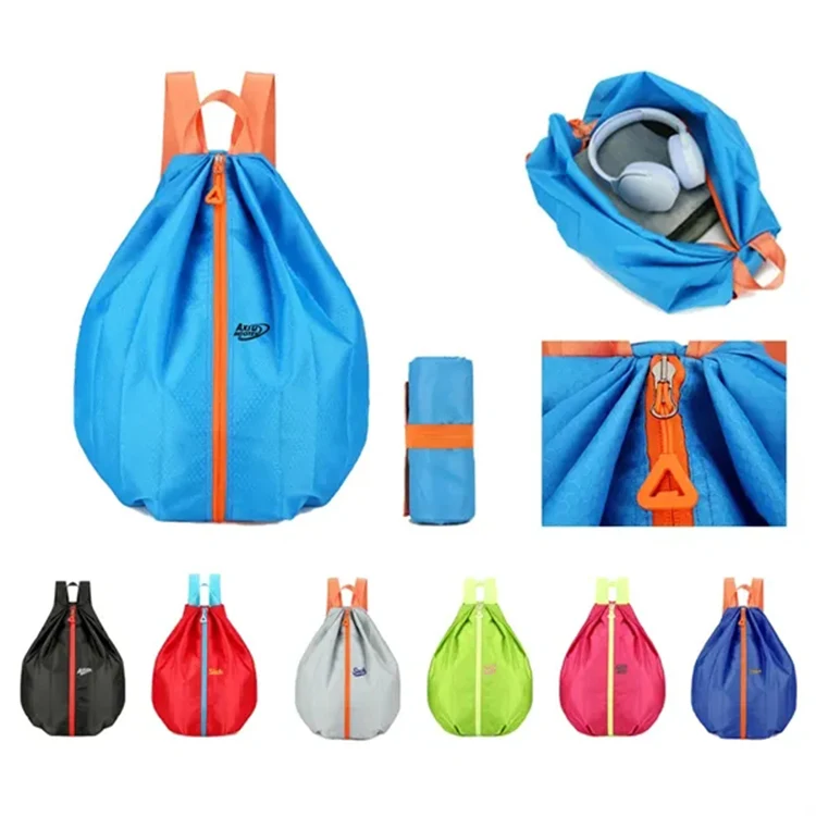 Foldable Middle Zipper Splash Proof Outdoor Sports Backpack 1