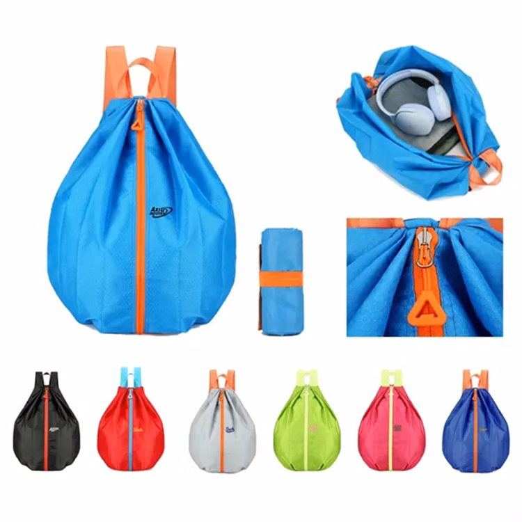 Foldable Middle Zipper Splash Proof Outdoor Sports Backpack