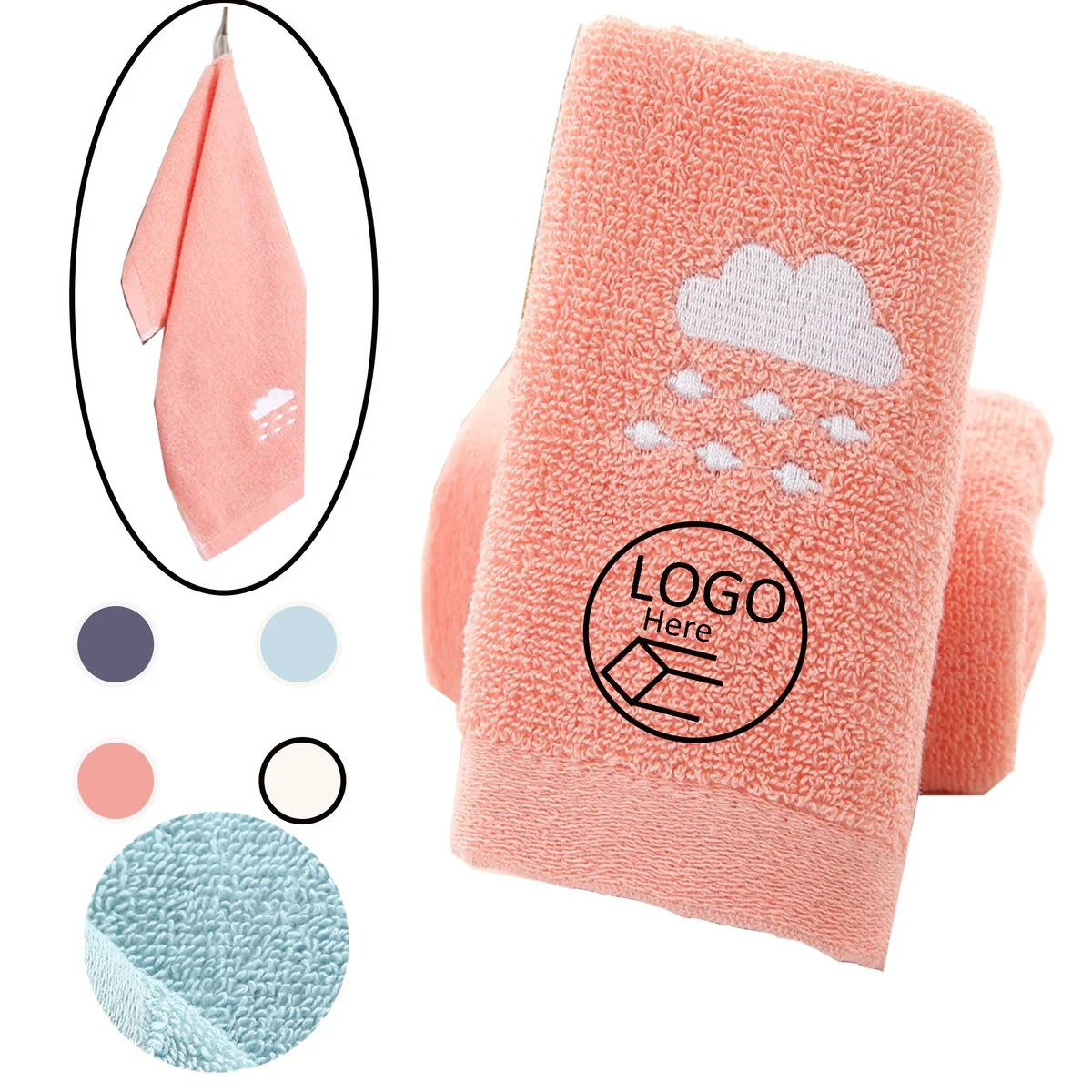 Cotton Towel Washcloth Facecloth 1