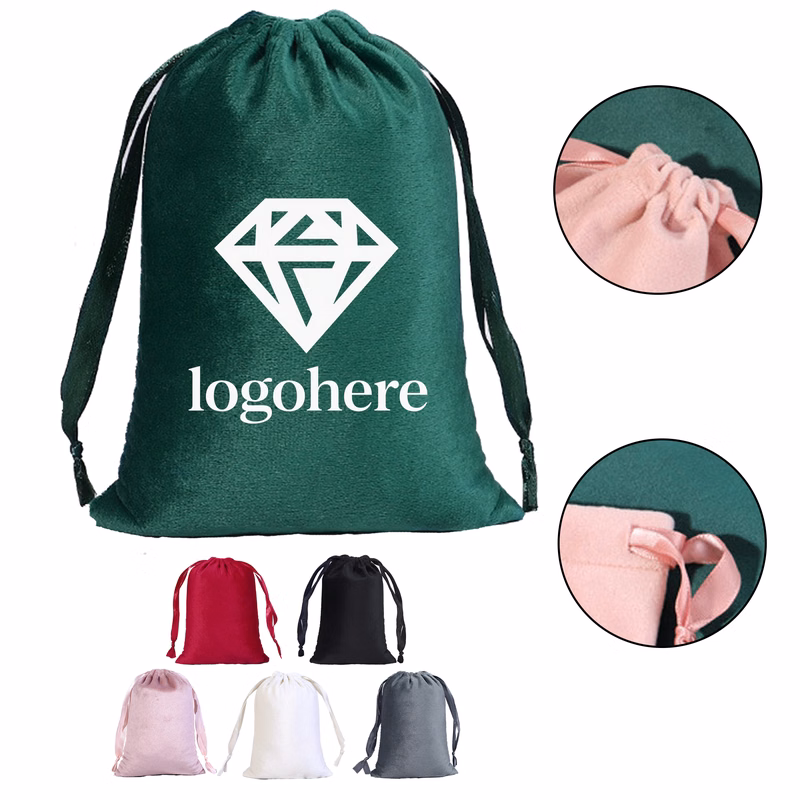 Velvet Drawstring Bag for Jewelry Storage