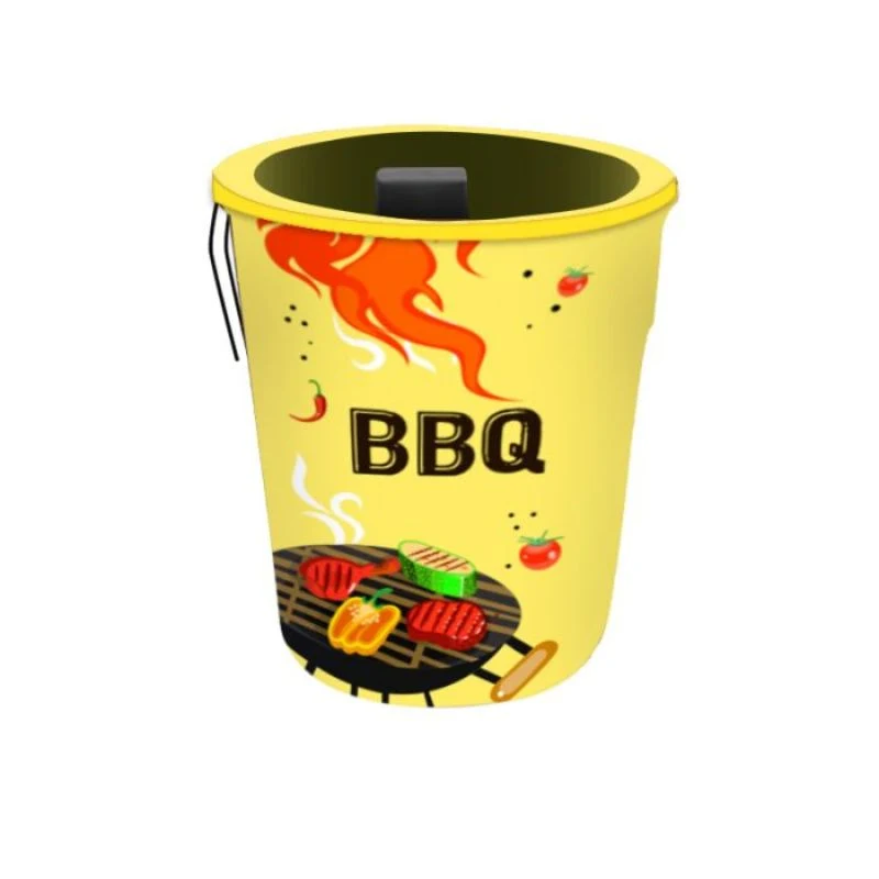 BBQ Pre Printed advertising bin Fab-Can™ Yellow 1