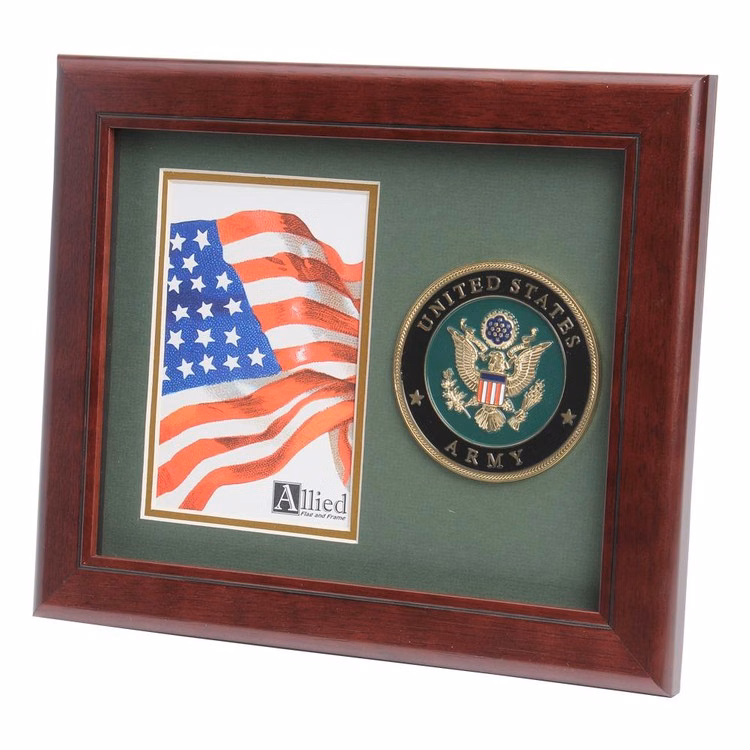 U.S. Army Medallion 4-Inch by 6-Inch Portrait Picture Frame