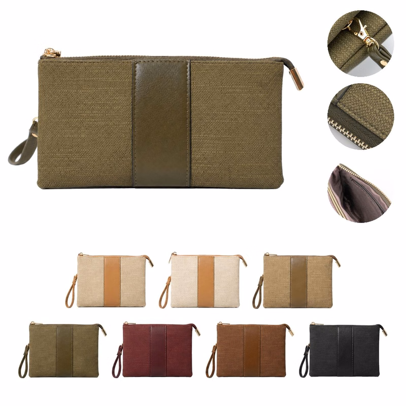 Wrist Strap Fashionable Versatile Large-Capacity PU Wallet