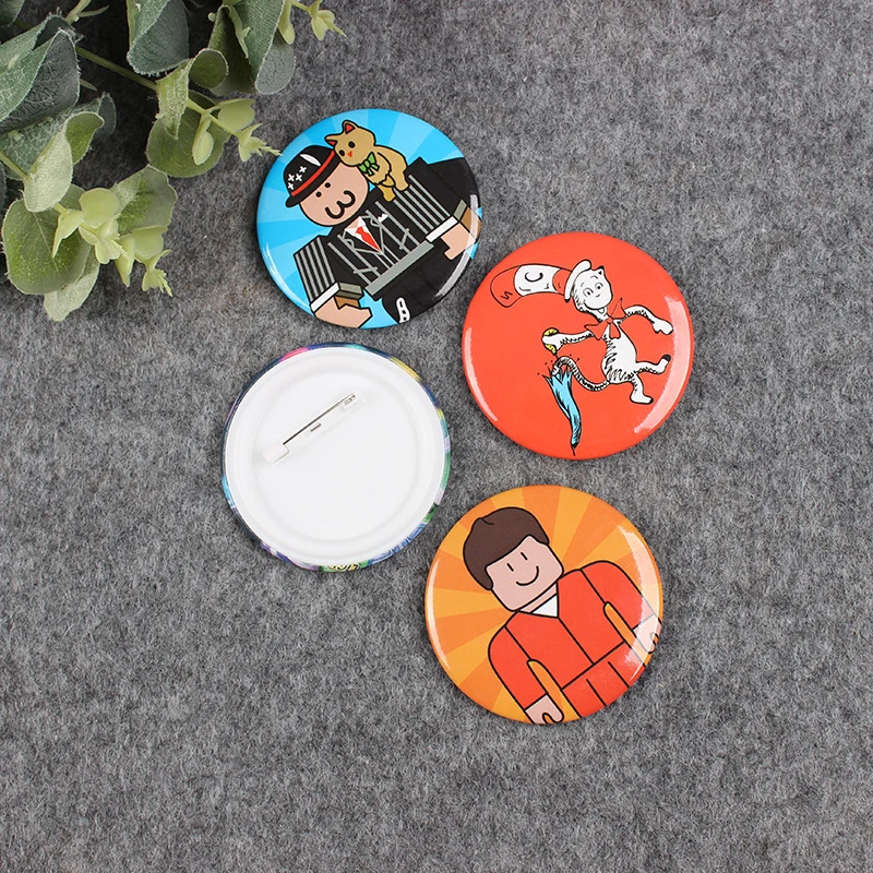 Custom Logo Round Tinplate Button Badge 1