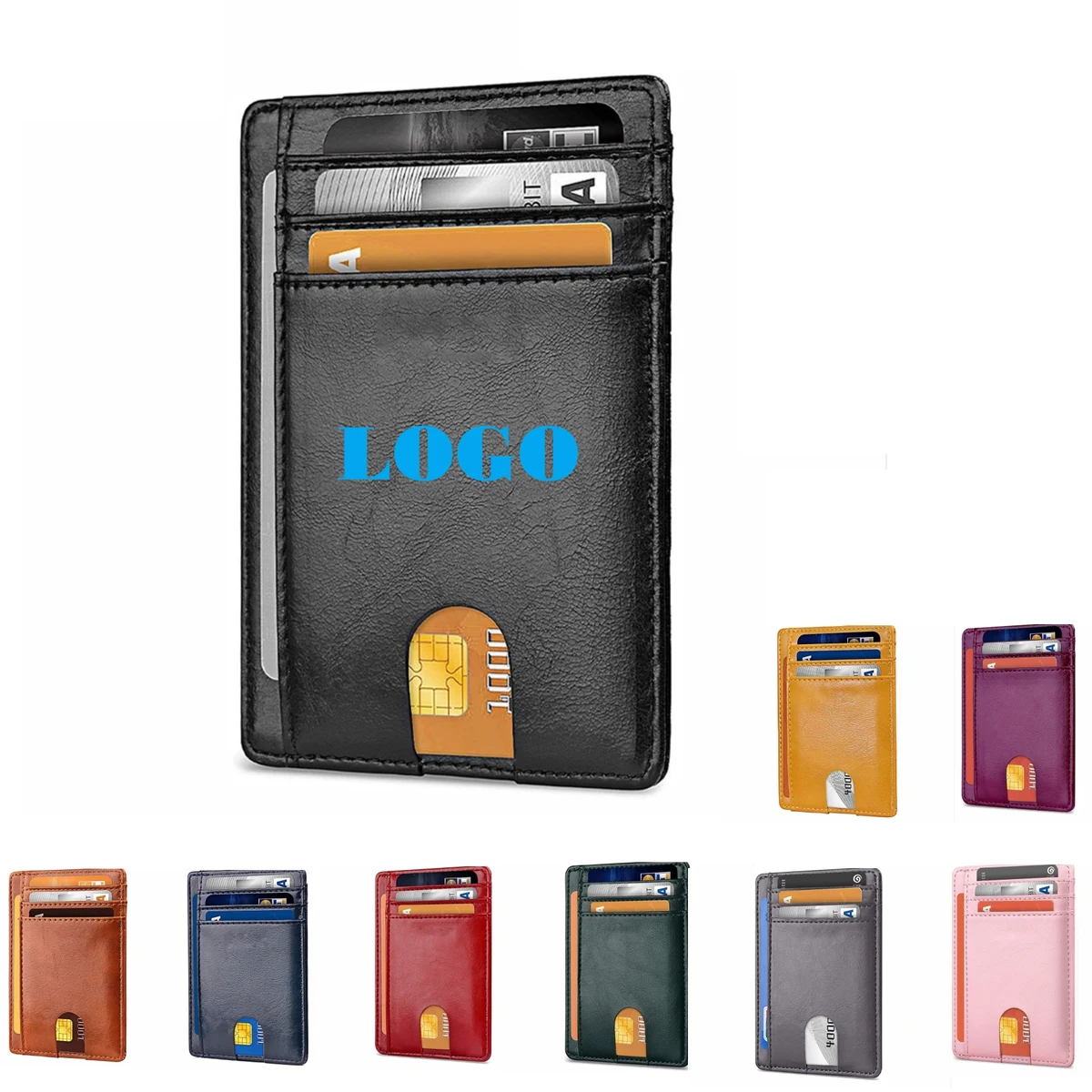 RFID Leather Credit Card Case 1