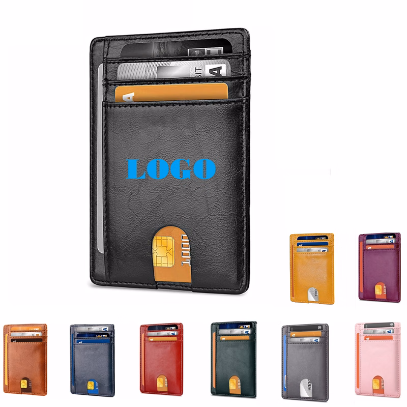 RFID Leather Credit Card Case