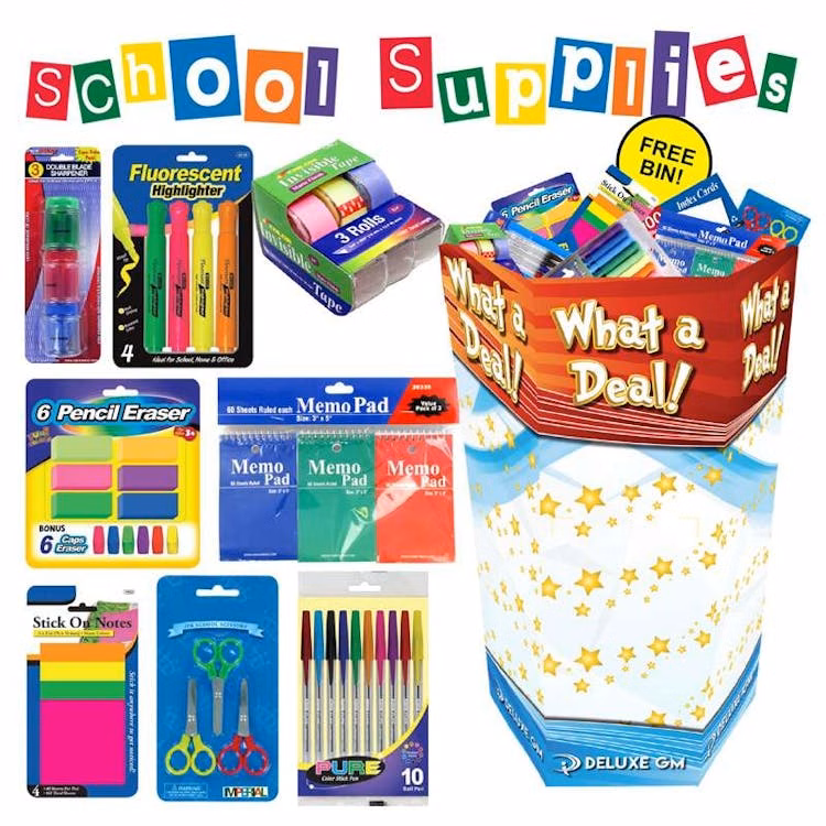 Stationary School Supply Bin - 192 Pieces