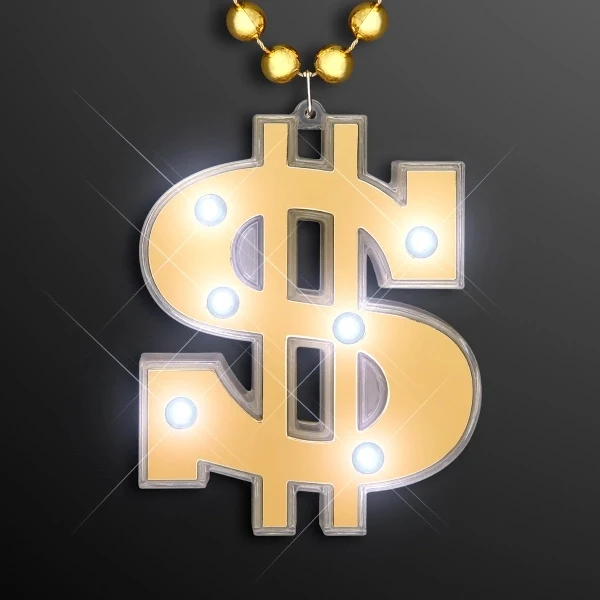 Light Up Dollar Sign Bling on Beads 1