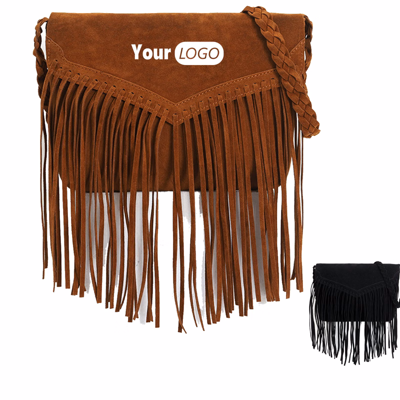 PU leather Fringed Female Shoulder Bag for woman