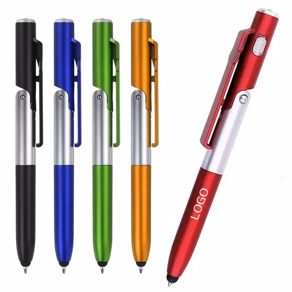 4-In-1 LED Stylus Pen with Phone Stand