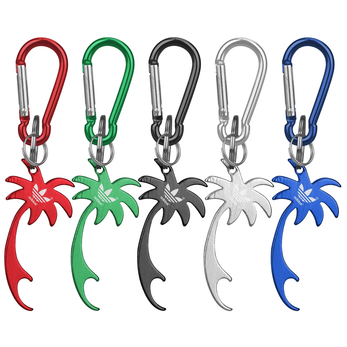 Palm Tree Shaped Bottle Opener Key Holder and Carabiner 1