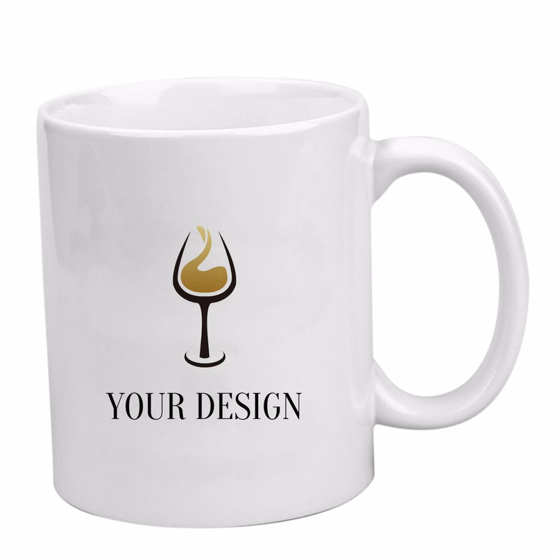 11 oz. Classic Ceramic Coffee Mugs with Vibrant Full-Color
